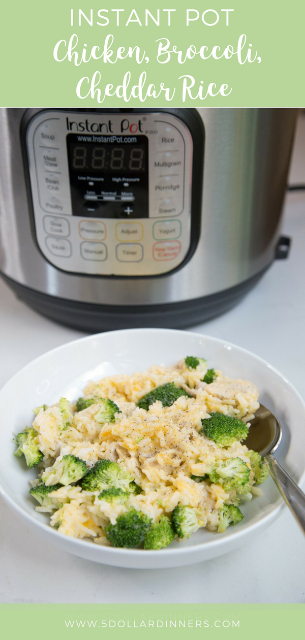 instant pot chicken broccoli and cheddar rice