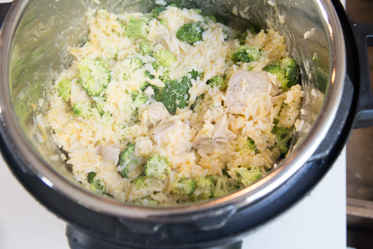 instant pot chicken broccoli and cheddar rice recipe