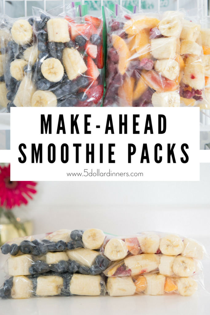 5 Make-Ahead Smoothie Pack Recipes