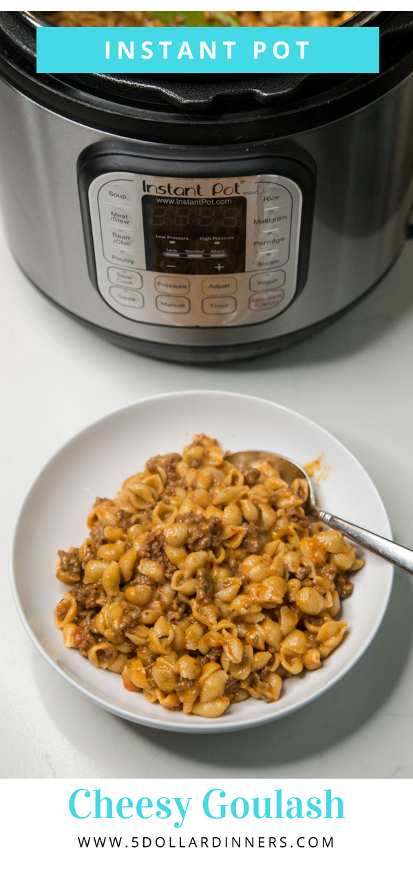 instant pot cheesy goulash