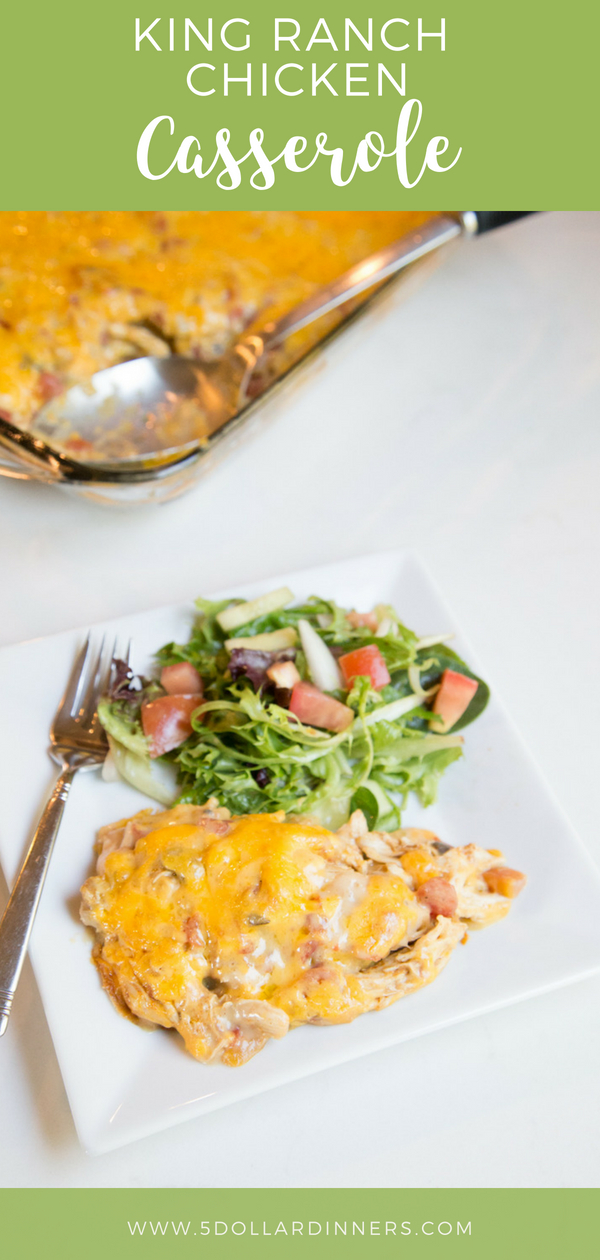 King Ranch Chicken Casserole on 5 Dollar Dinners