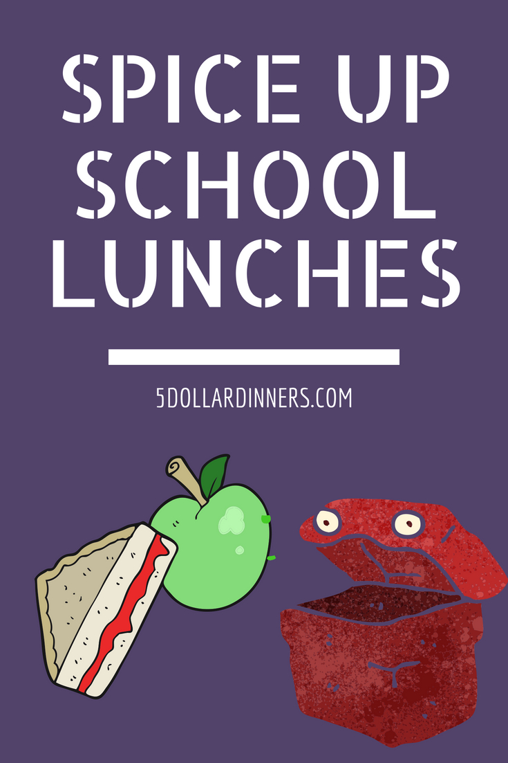 Spice Up School Lunches from 5DollarDinners.com