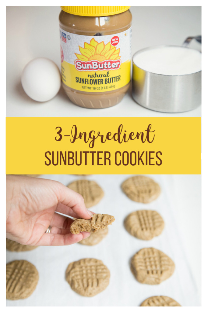 3 ingredient sunbutter cookies