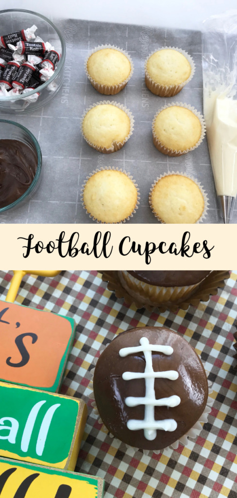 football cupcakes