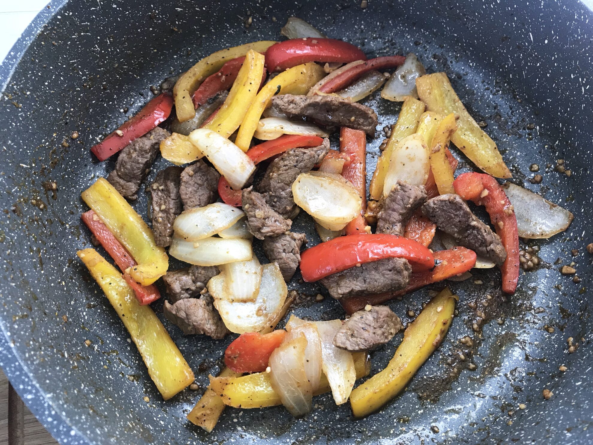 The perfect and easy low carb dish, Keto Steak Fajitas all on 5 Dollar Dinners!