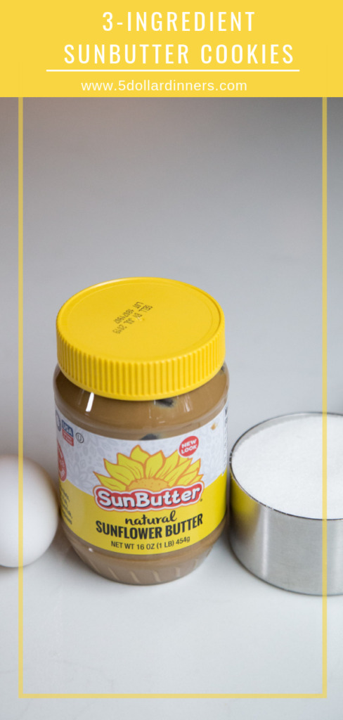 3-ingredient sunbutter cookies