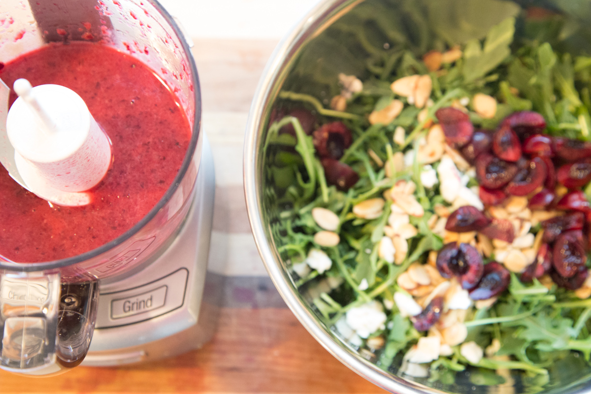 Jazz up your next salad with this easy, tasty homemade cherry vinaigrette dressing!