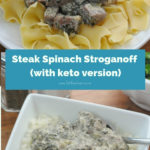 steak spinach stroganoff