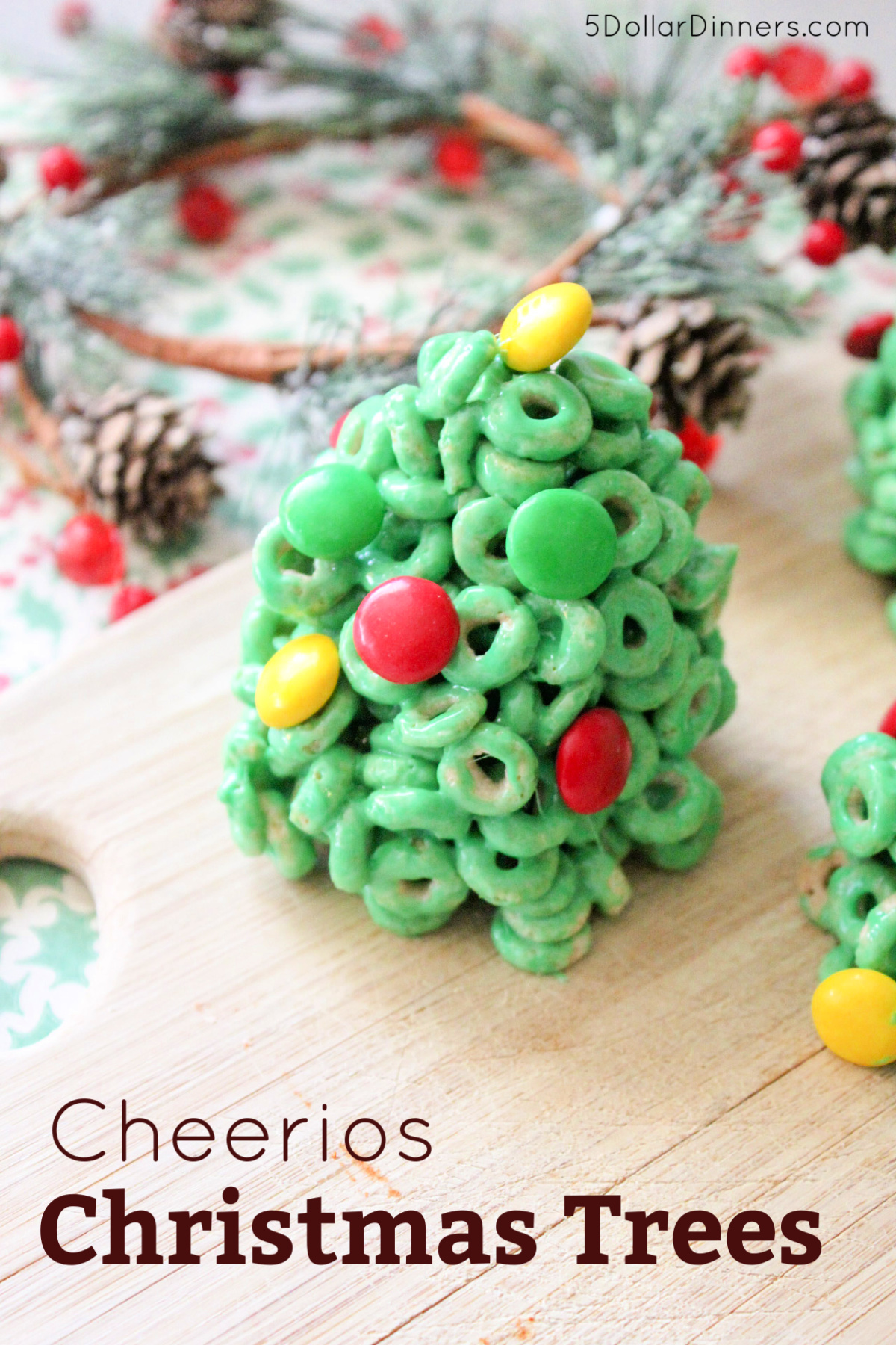 Cheerios Christmas Trees Recipe from 5DollarDinners.com