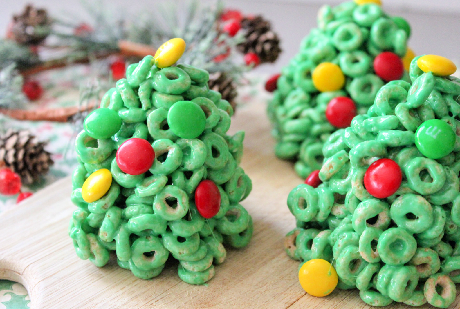 Cheerios Christmas Trees Recipe from 5DollarDinners.com