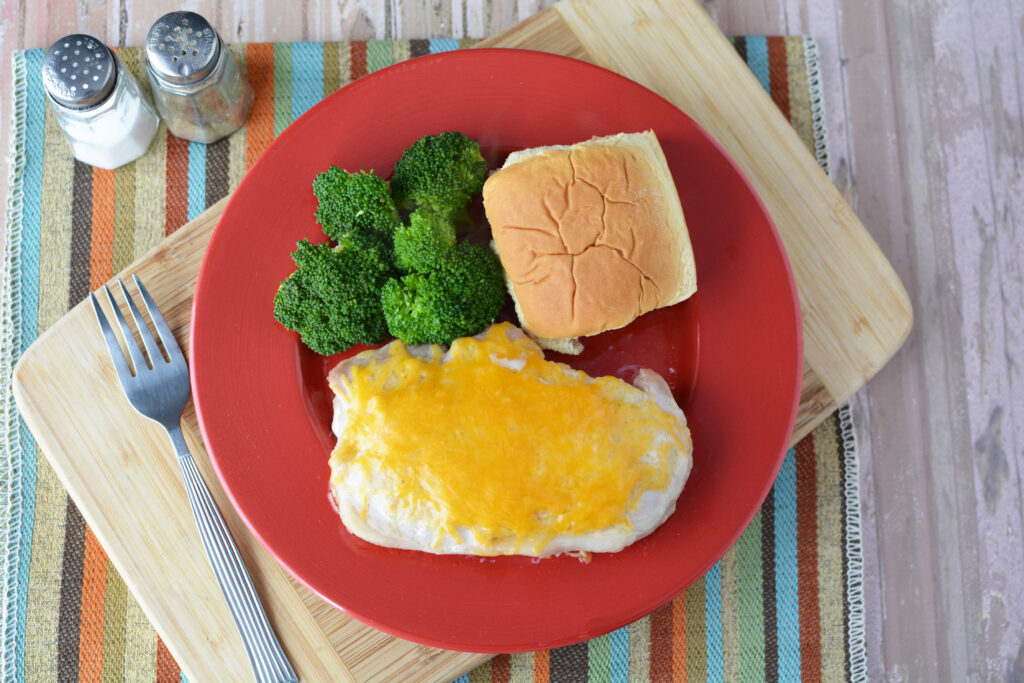 instant pot cheesy garlic pork chops recipe