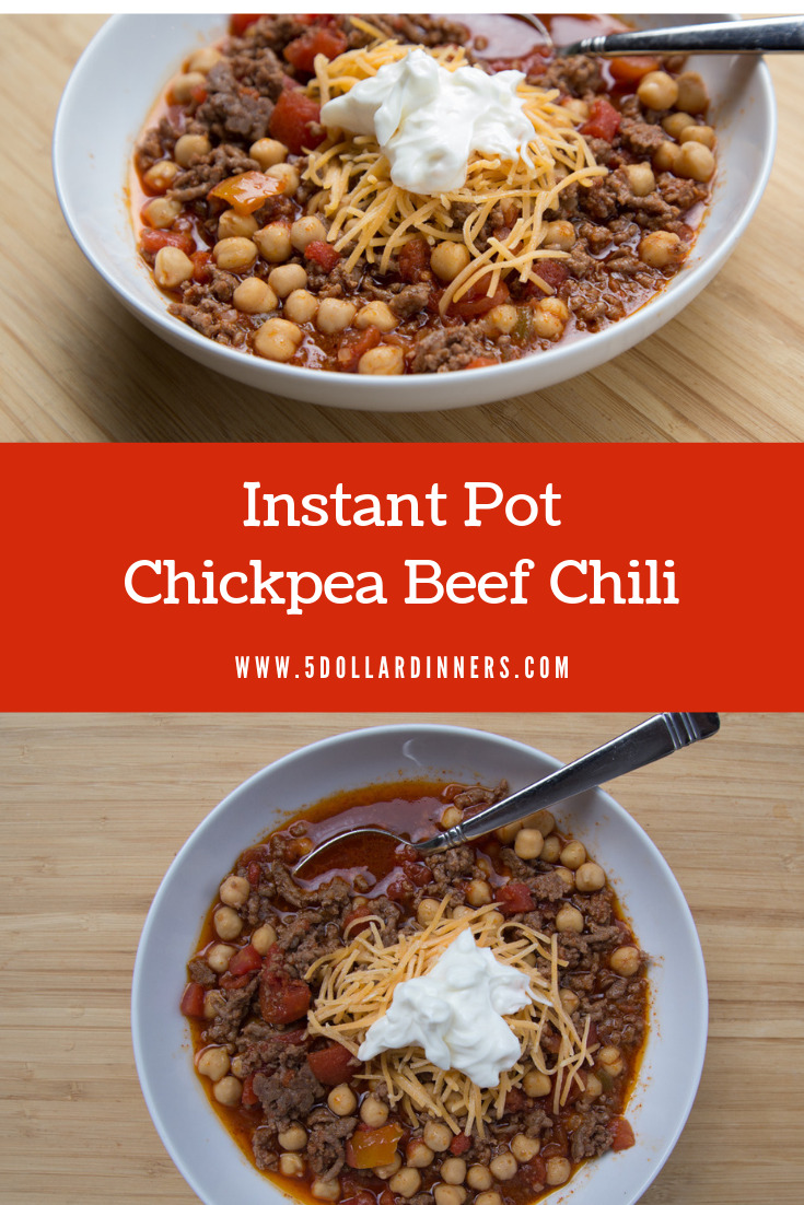 instant pot chickpea beef chili