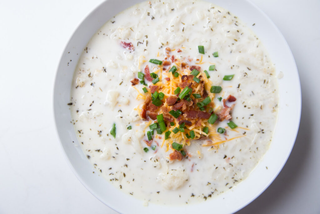 3 Ways to Make Loaded Cauliflower Soup - Low Carb & Keto!