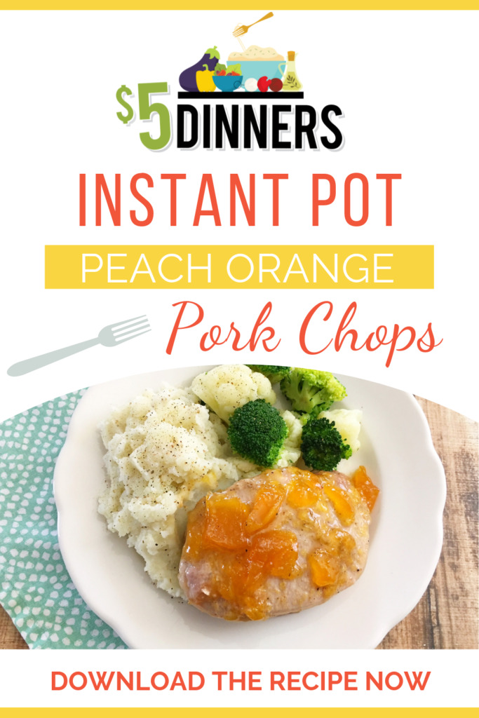 instant pot peach orange pork chops