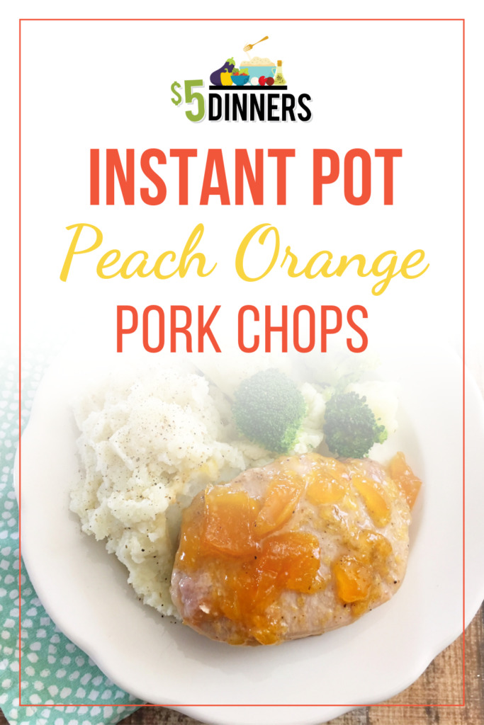 instant pot peach orange pork chops