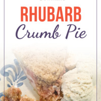 rhubarb crumb pie