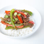 Easy weeknight skillet dinner - pepper steak stir-fry!