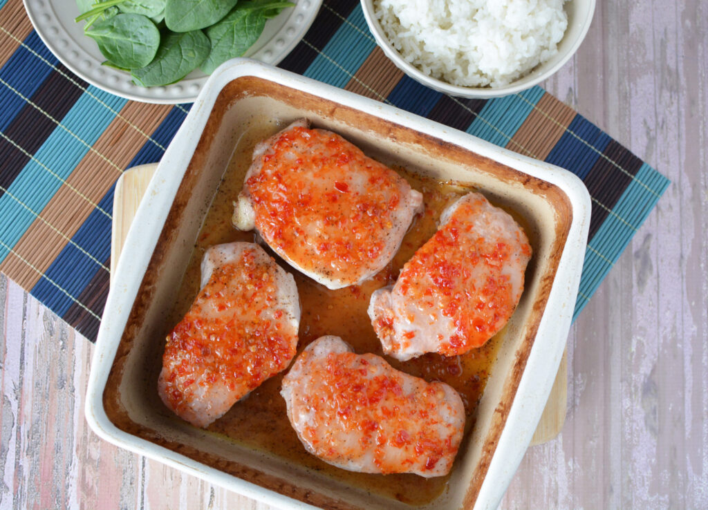 How to Bake Sweet Thai Chili Pork Chops