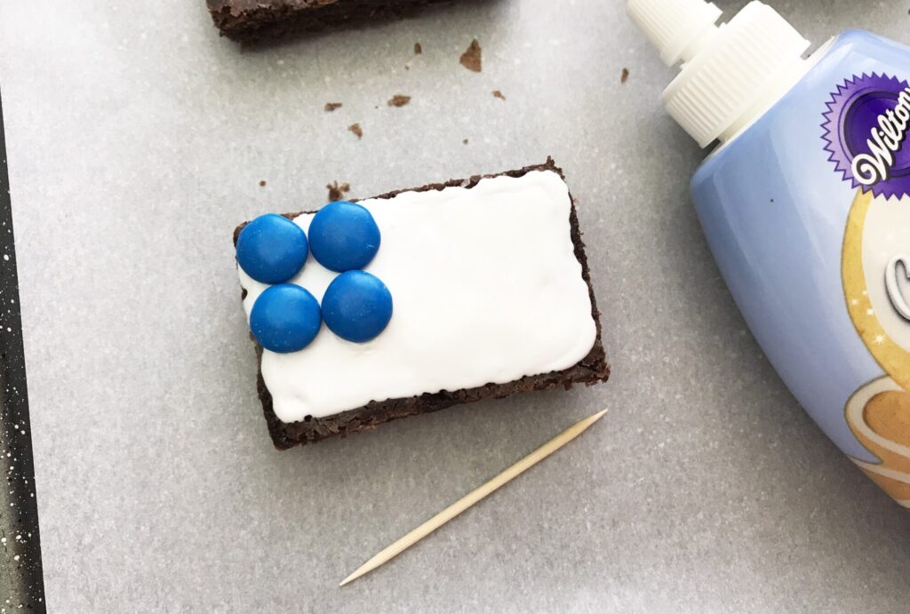 patriotic flag brownies