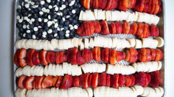 Fruit Flag - A Patriot Dessert for July 4th