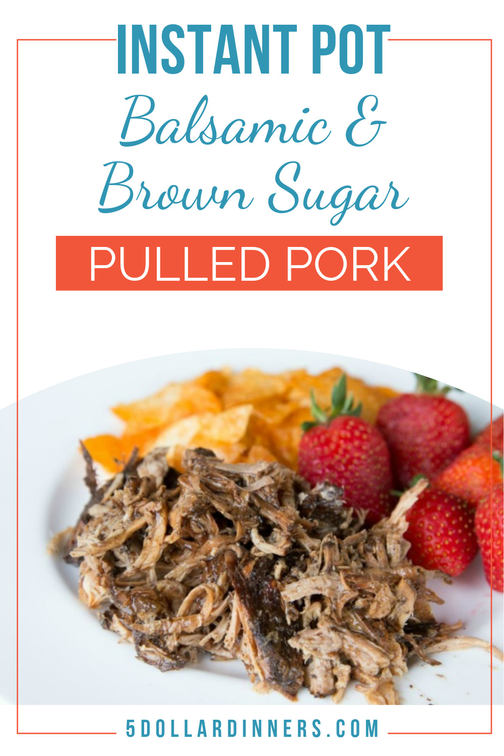 instant pot balsamic & brown sugar pulled pork