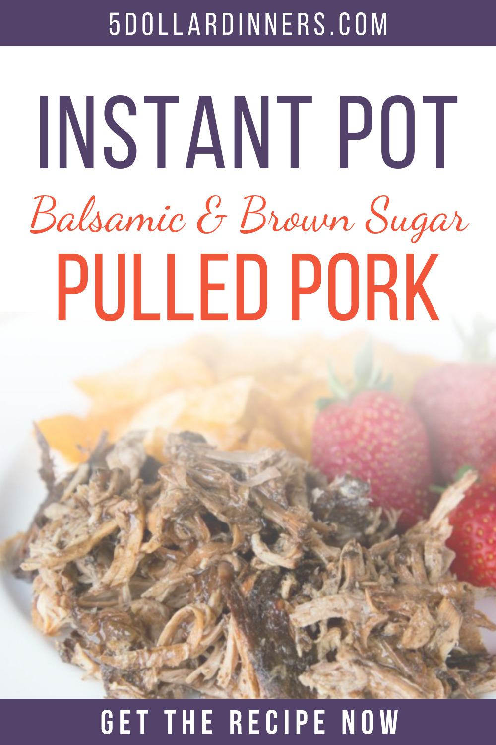 instant pot balsamic & brown sugar pulled pork