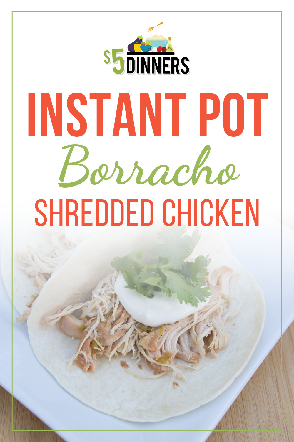 instant pot borracho shredded chicken