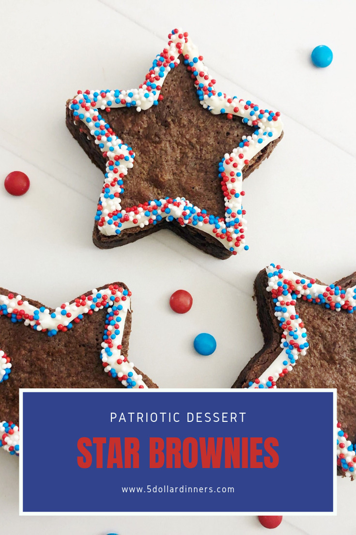 patriotic star brownies