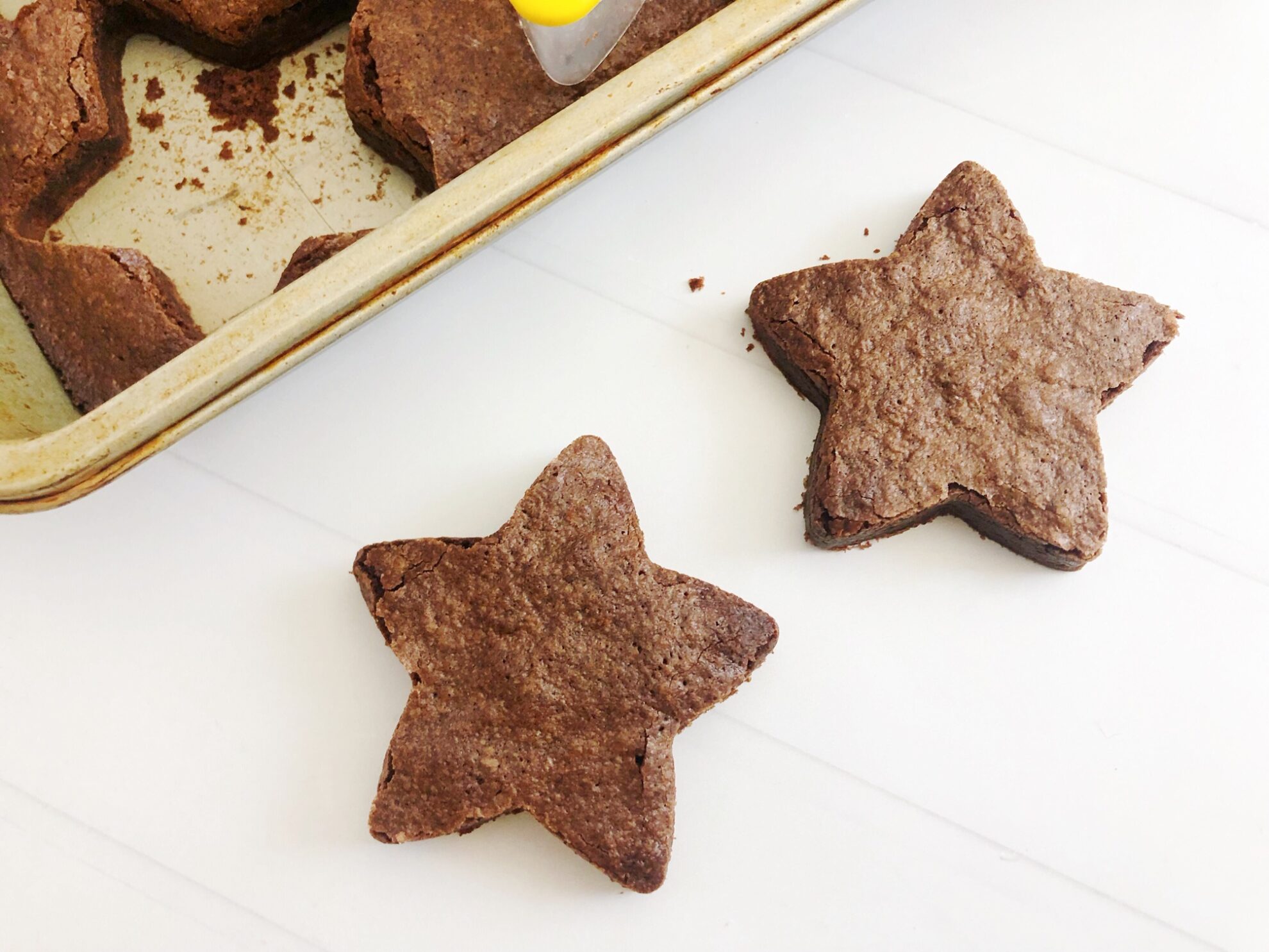 Star-Shaped Brownies - Patriotic Dessert