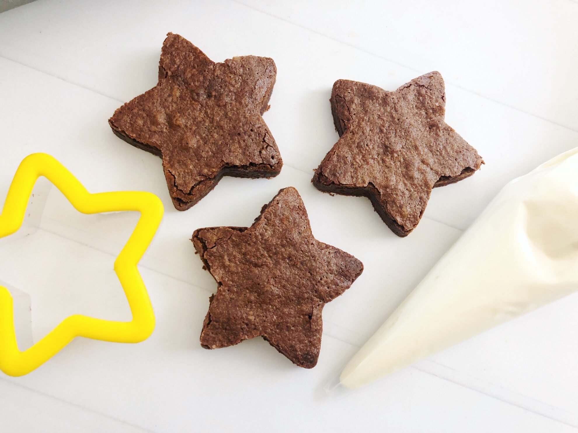 Star-Shaped Brownies - Patriotic Dessert