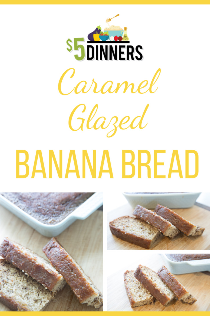 The Best Banana Bread Recipe with Caramel Glaze