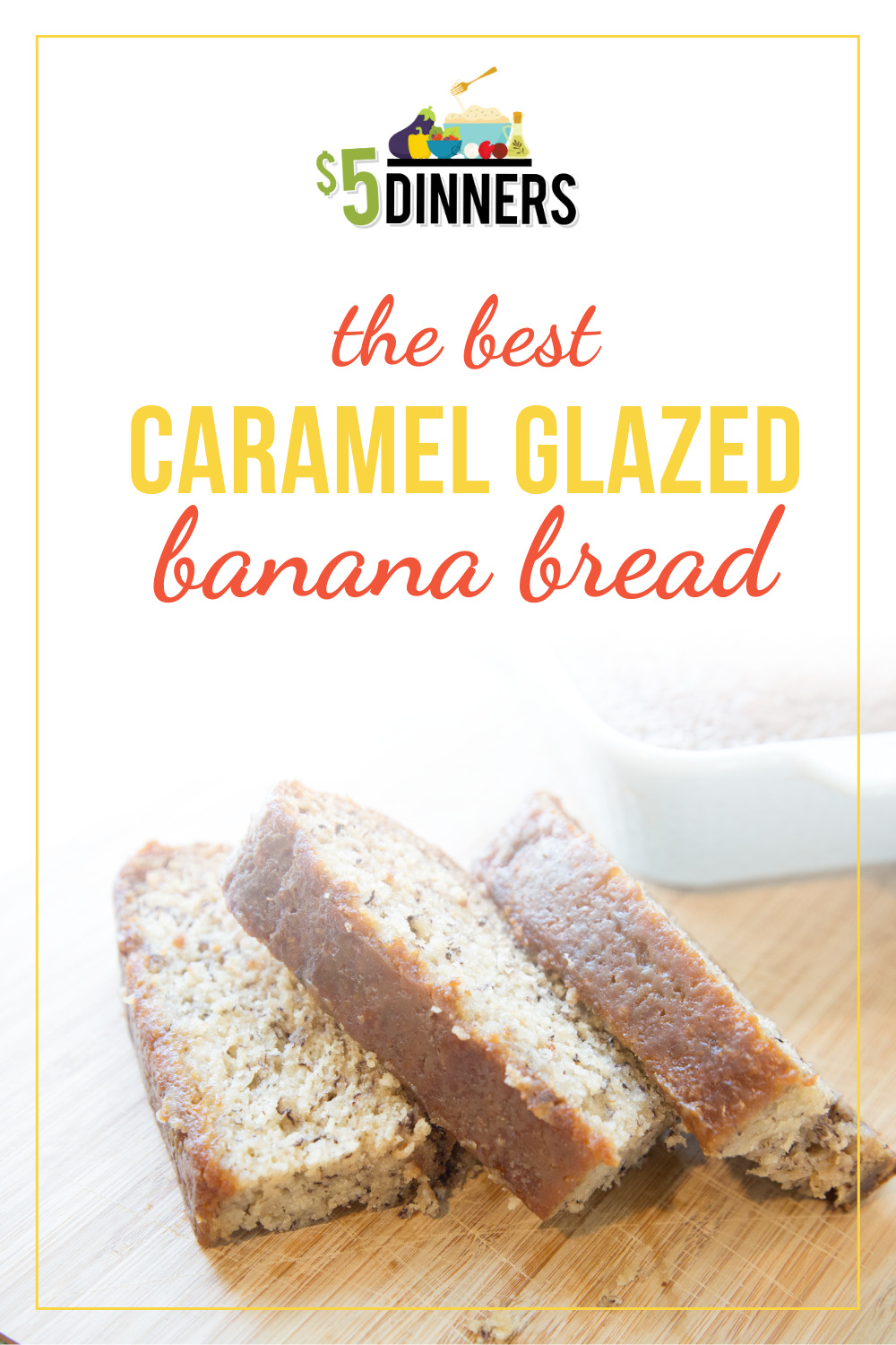 The Best Banana Bread Recipe with Caramel Glaze