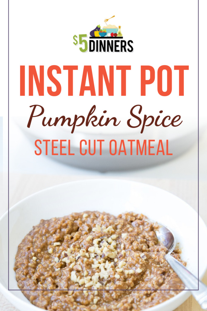 Instant Pot Pumpkin Spice Oatmeal Recipe