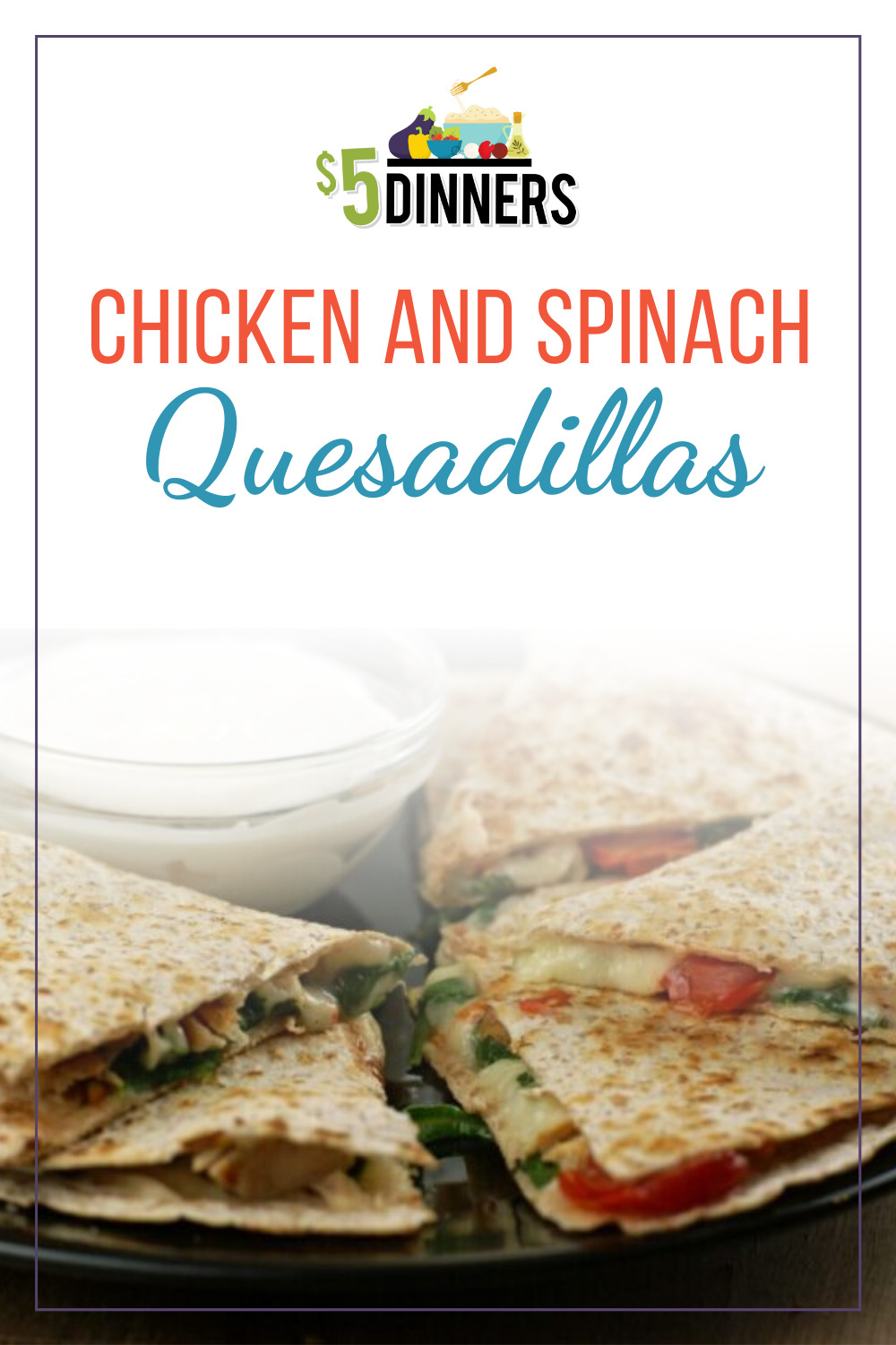 chicken and spinach quesadillas recipe