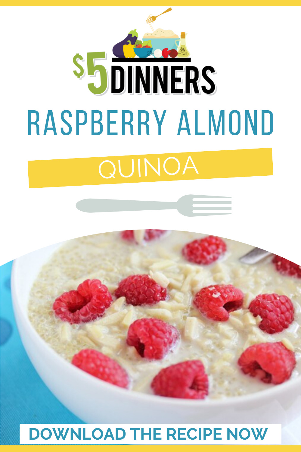 raspberry almond quinoa