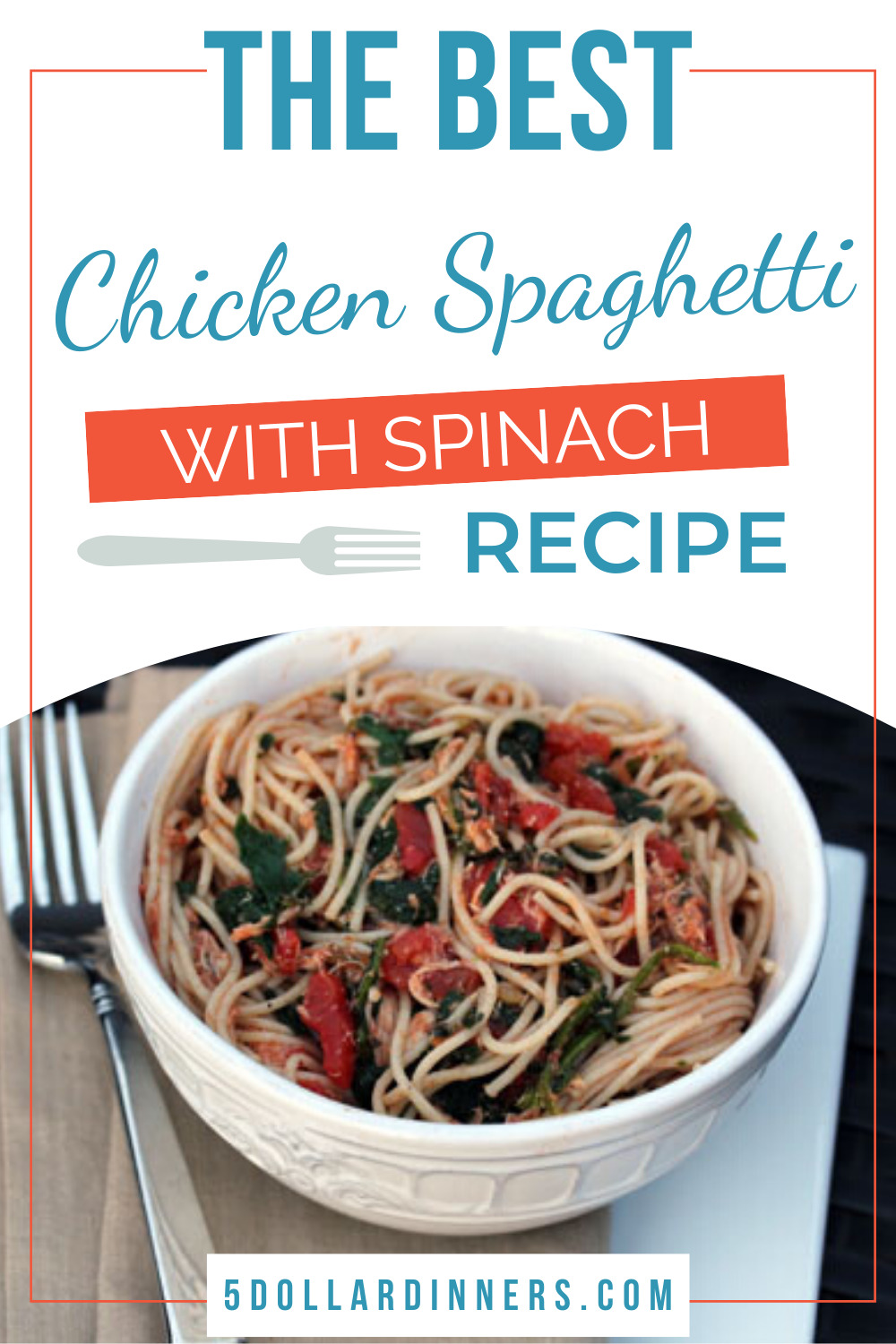 chicken spaghetti with spinach