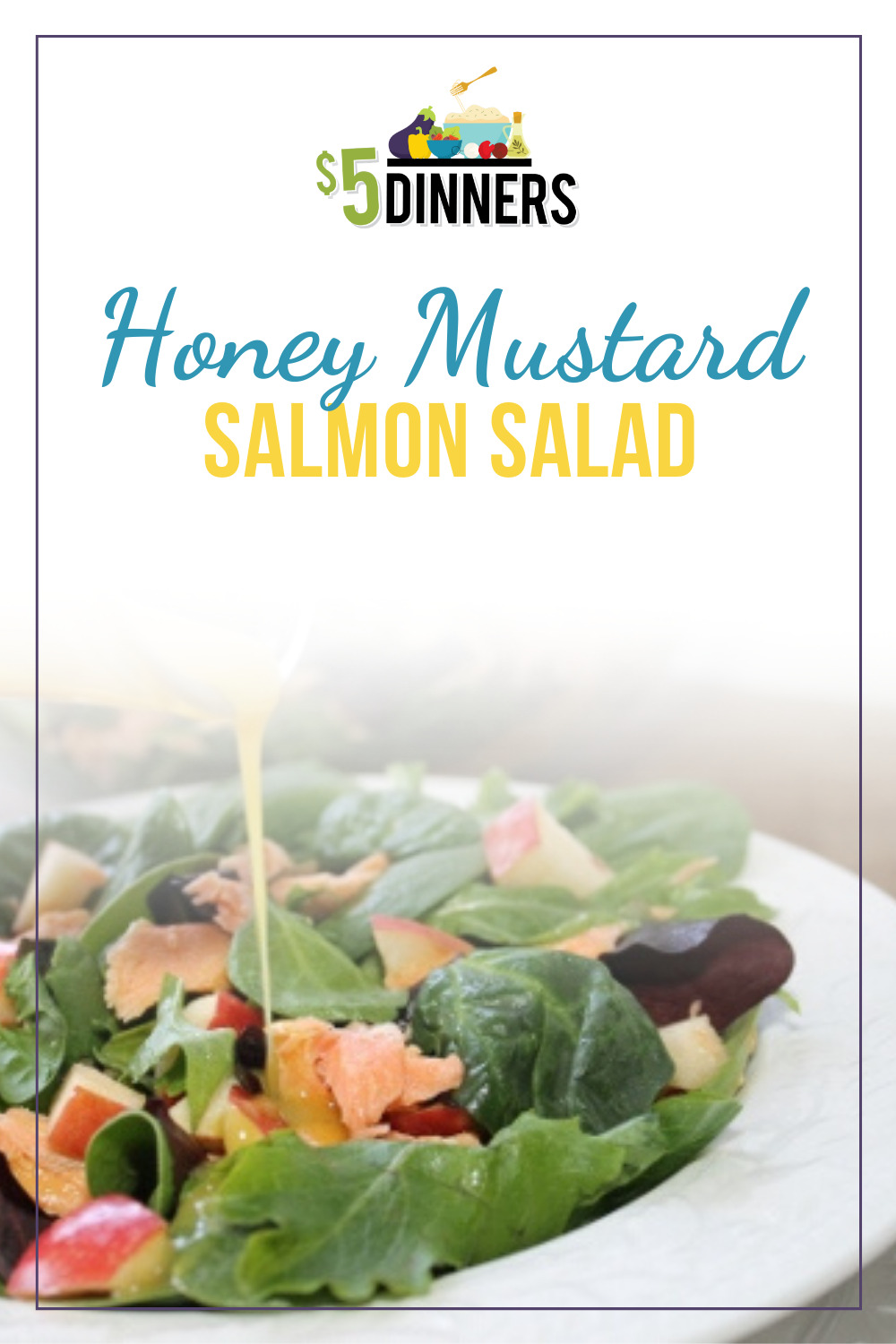 honey mustard salmon salad