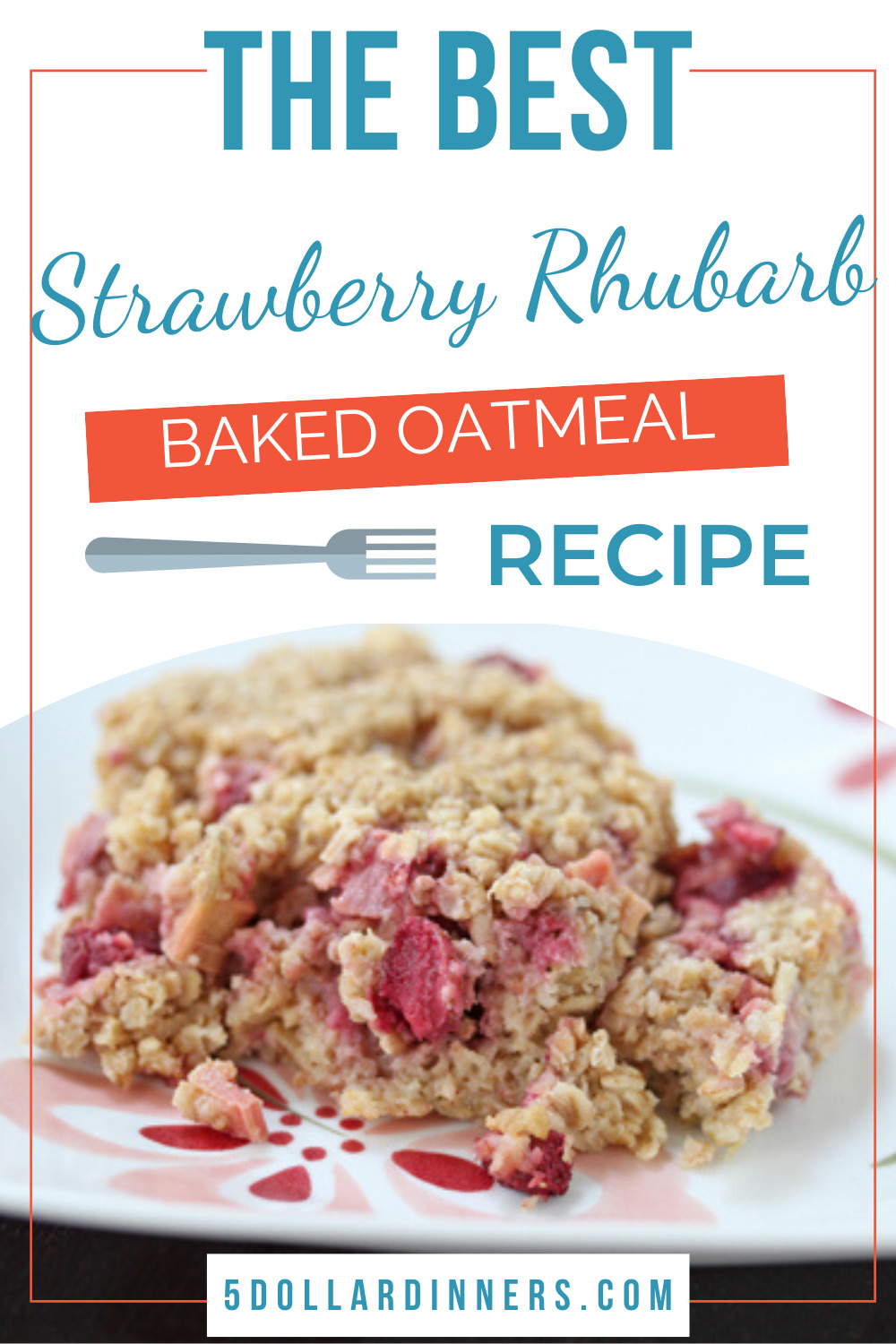 strawberry rhubarb baked oatmeal