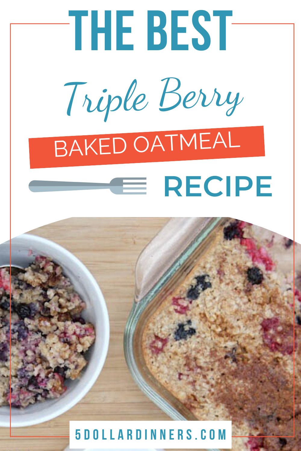 triple berry baked oatmeal