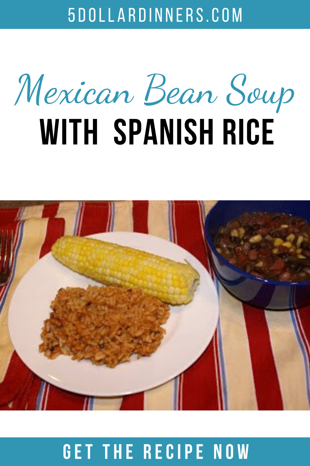 mexican bean soup with spanish rice