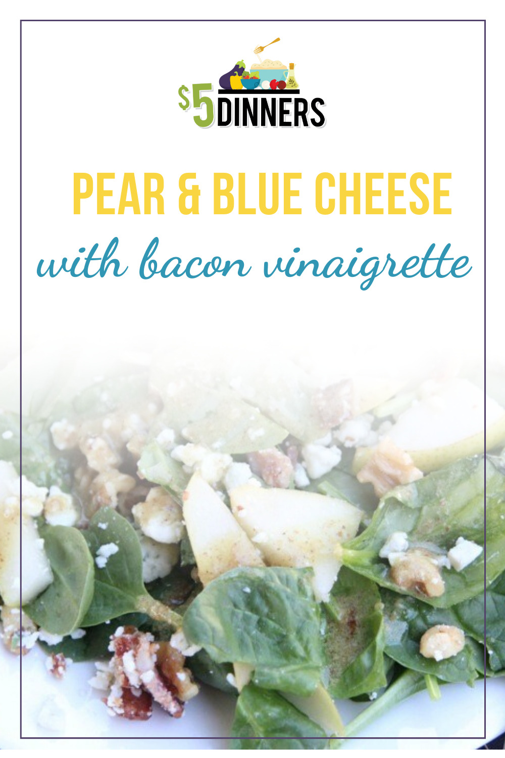 pear and blue cheese salad