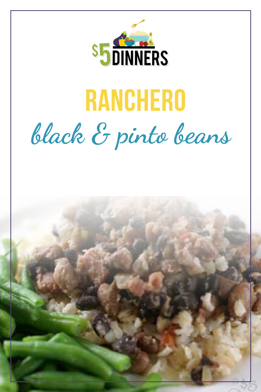 ranchero black and pinto beans