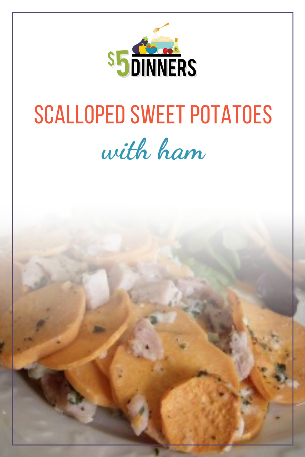 scalloped sweet potatoes with ham