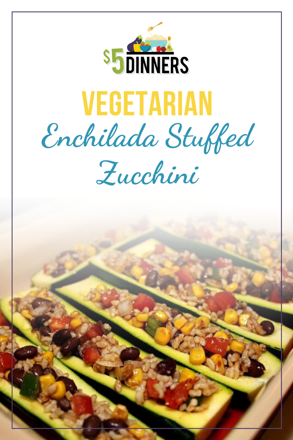 vegetarian enchilada stuffed zucchini