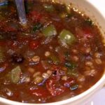 tomato black bean barley soup