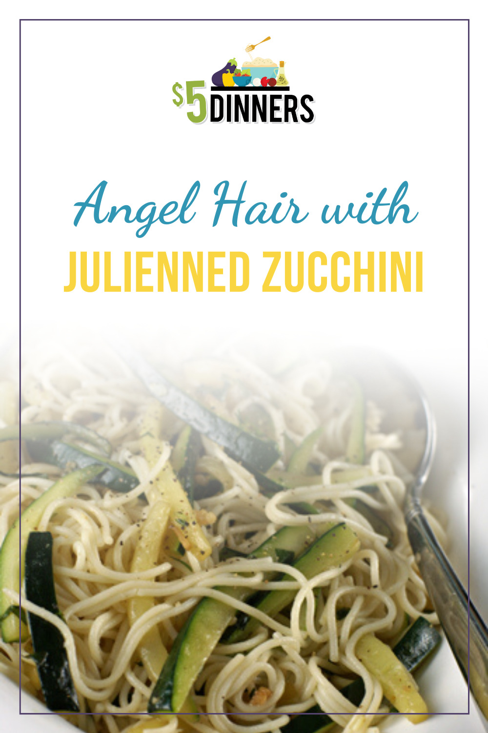 angel hair with julienned zucchini