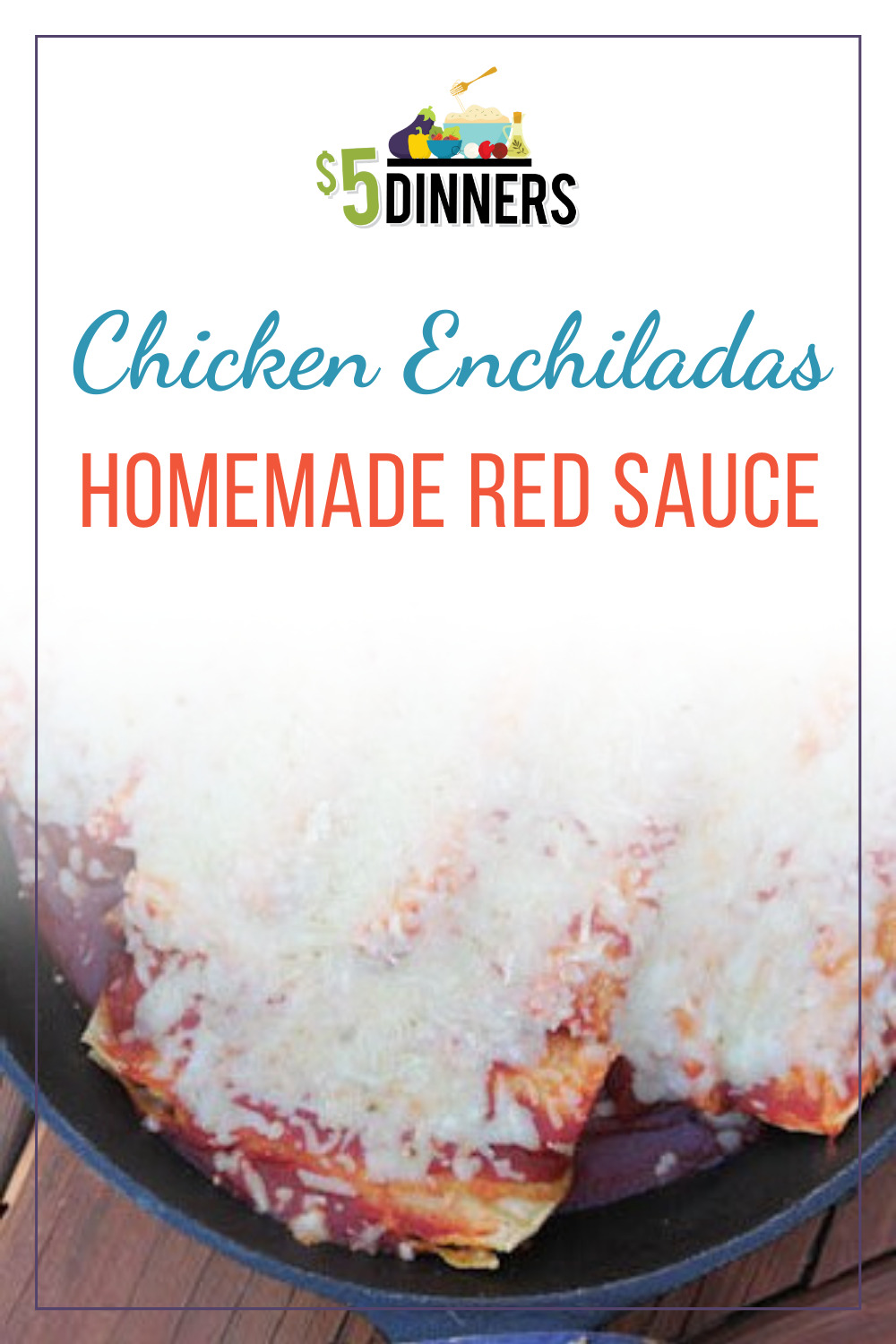 chicken enchiladas with homemade red enchilada sauce