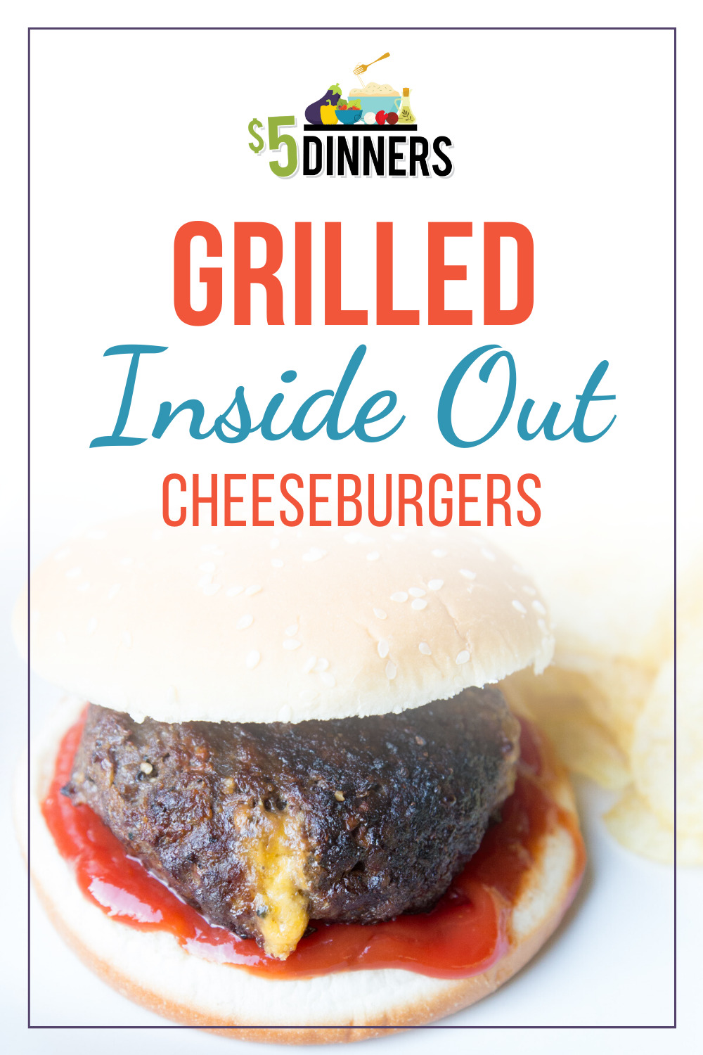 grilled inside out cheeseburgers