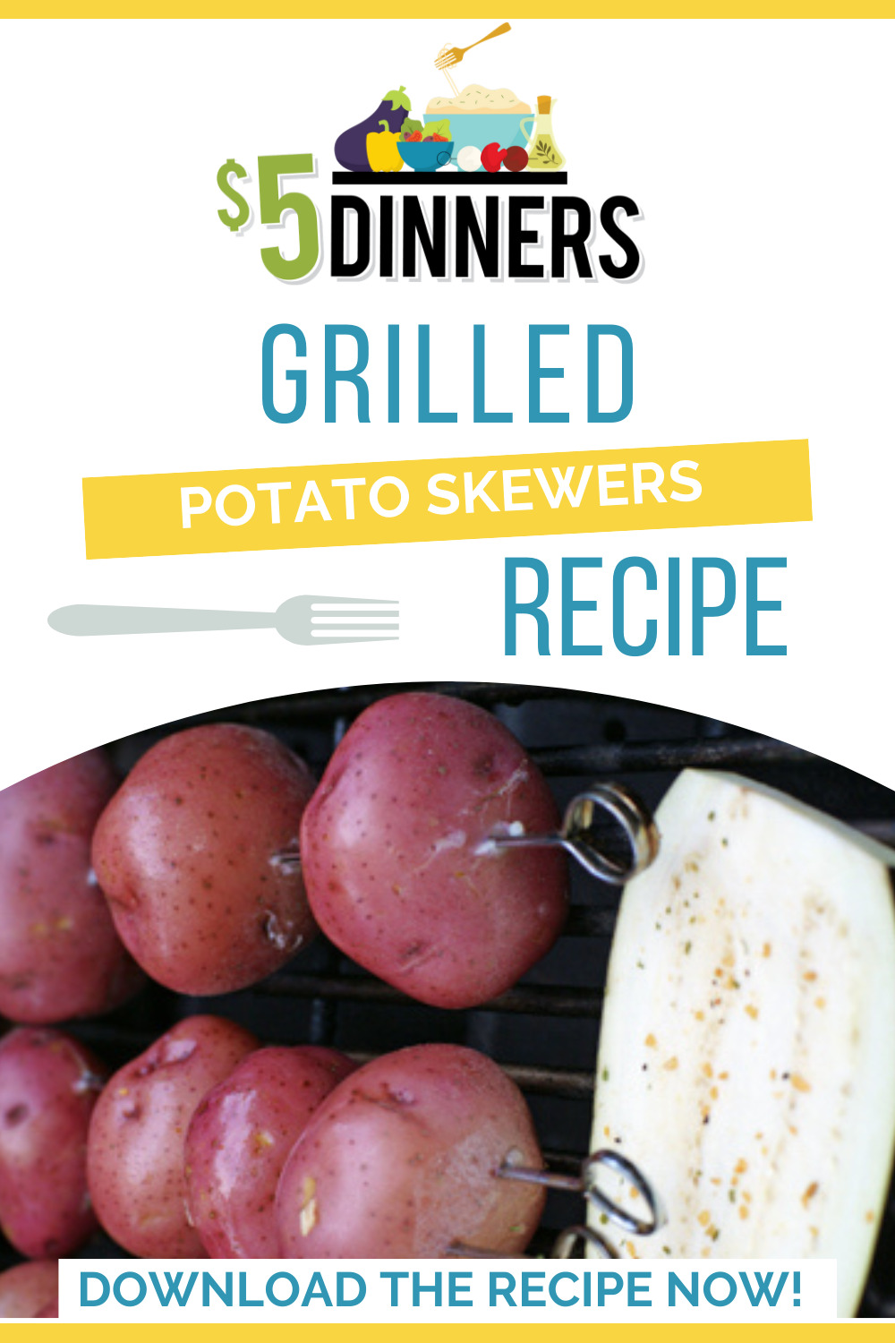 grilled potato skewers