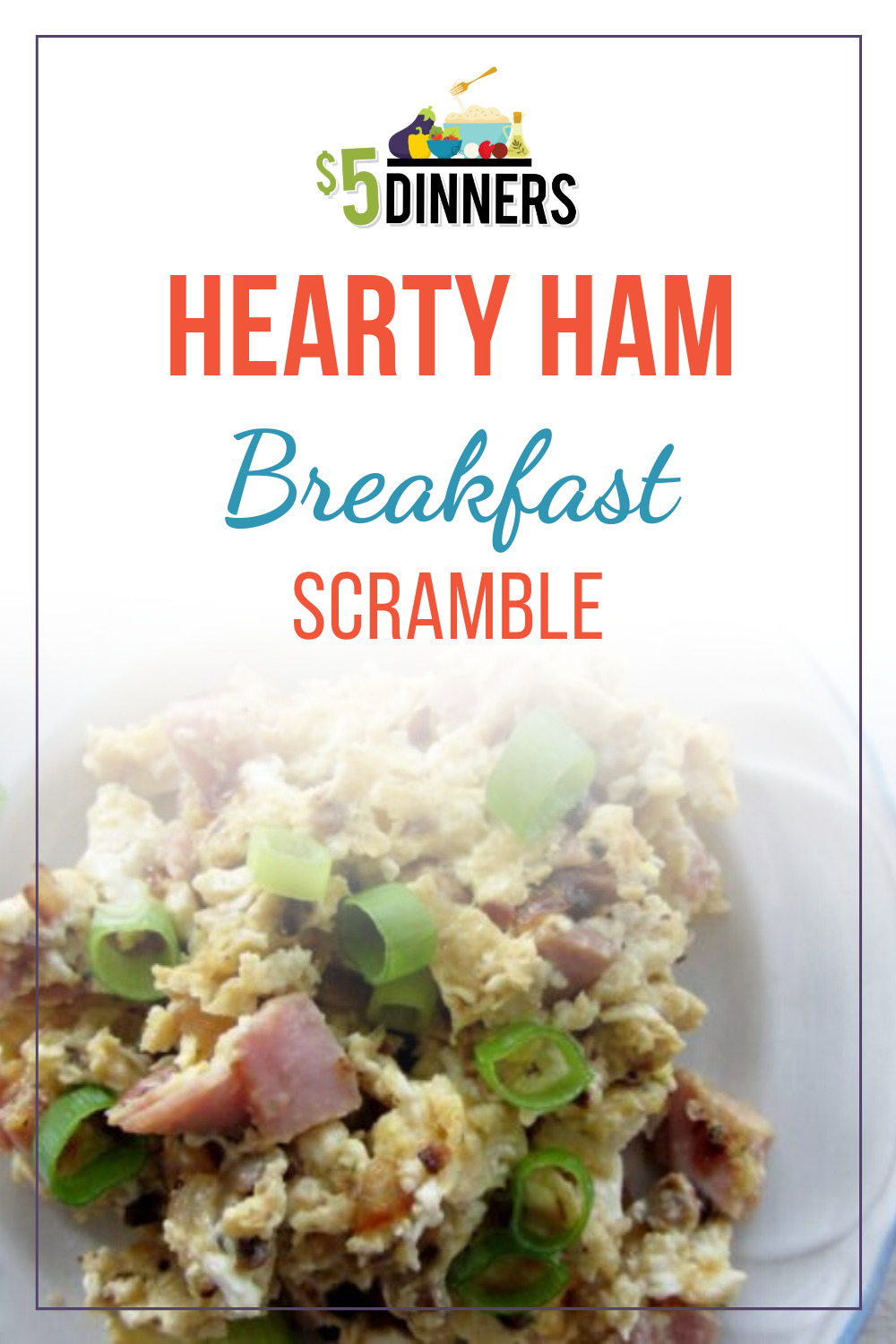 hearty ham breakfast scramble